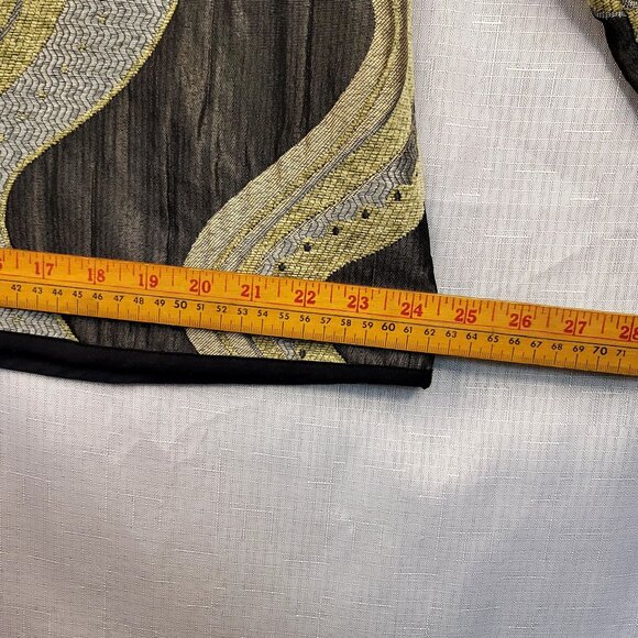 Winding River Womens Tapestry Wave Pattern Boho Artsy 90's  Jacket XL Sage USA - Picture 10 of 11